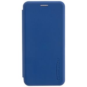 COMMANDER Book Case CURVE für Huawei P30 - Soft Touch - Maritim Blue