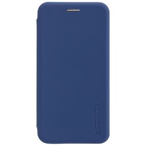 COMMANDER Book Case CURVE für Samsung Galaxy S10 - Soft Touch - Maritim Blue