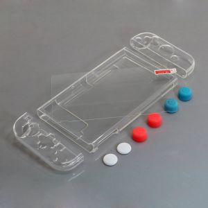 OTB TPU Schutzhülle passend für Nintendo Switch - inkl. Schutzglas und 6 Analogstick Kappen