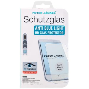 PETER JÄCKEL HD Schutzglas Anti Blue Light für Apple iPhone X / XS